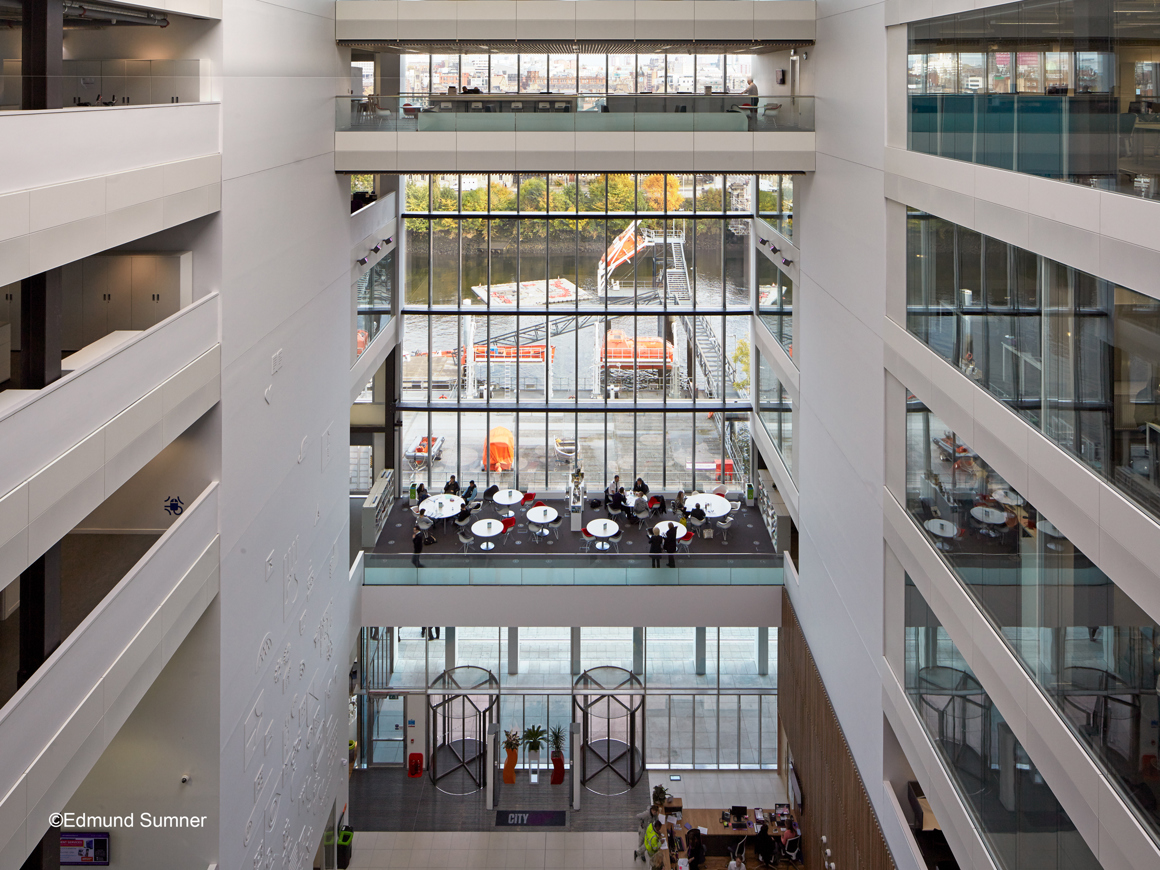 Atrium of Glasgow College