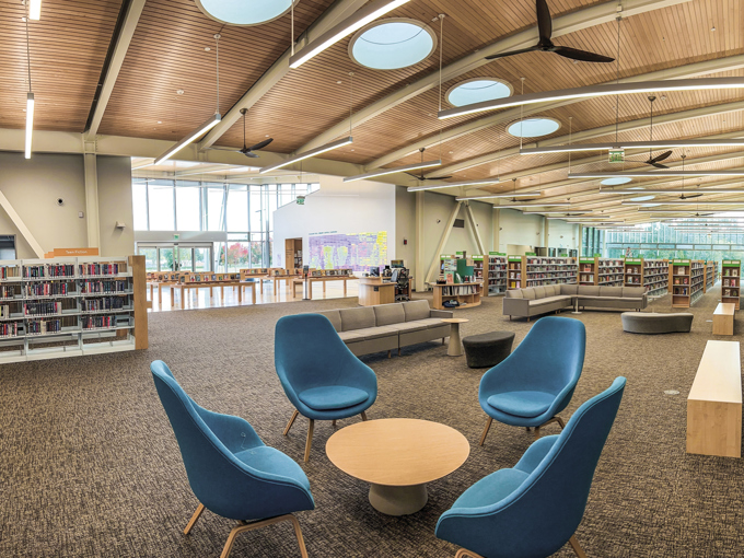 The main space at the library